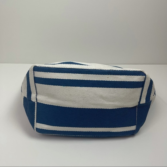 Victoria’s Secret VS in Paradise Blue Striped Tote Beach Bag - Picture 8 of 13
